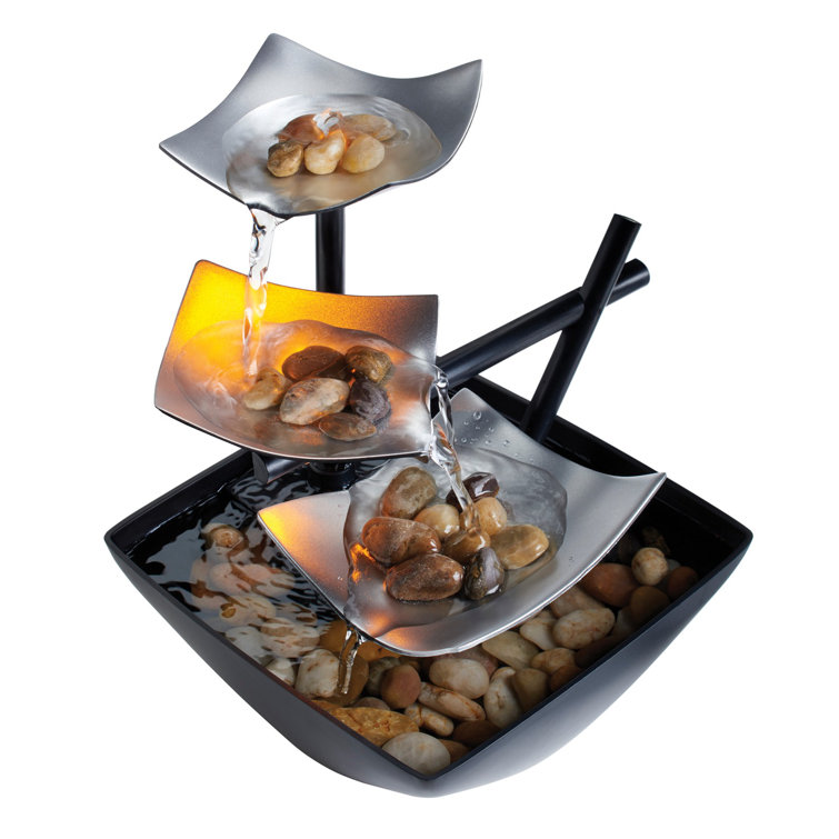 HOMEDICS Metal Envirascape Relaxation Fountain with Light & Reviews